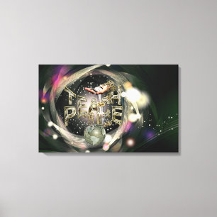 Teach-peace-beweging Canvas Afdruk