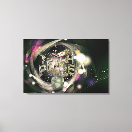 Teach-peace-beweging Canvas Afdruk (Voorkant)