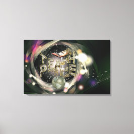 Teach-peace-beweging Canvas Afdruk
