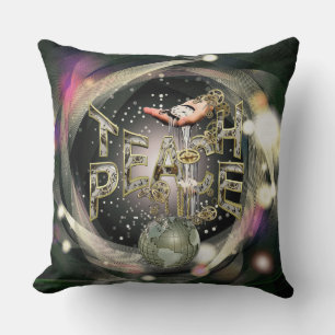 Teach-peace-beweging Kussen