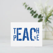 Teach Peace Briefkaart (Staand voorkant)