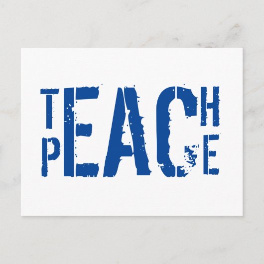 Teach Peace Briefkaart (Voorkant)