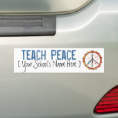 Teach Peace - Bumpersticker (Op auto)