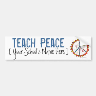 Teach Peace - Bumpersticker
