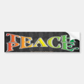 TEACH PEACE BUMPERSTICKER (Voorkant)