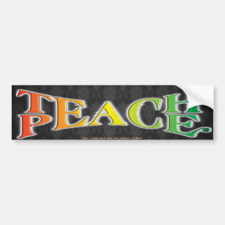 TEACH PEACE BUMPERSTICKER