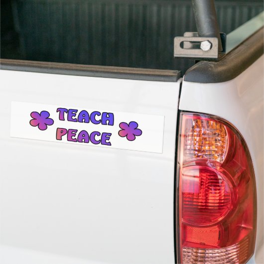 Teach Peace Bumpersticker (Op Truck)