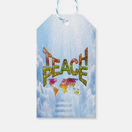 Teach Peace Cadeaulabel