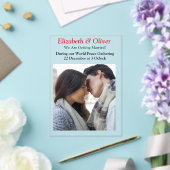 Teach Peace Christmas Gathering Acryl Uitnodigingen (Insitu (Huwelijk))