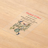 Teach Peace Christmas Gathering Acryl Uitnodigingen (Laagn)