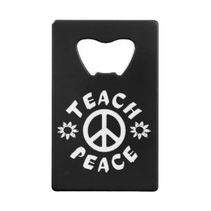 Teach Peace Creditkaart Flessenopener