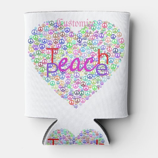 Teach Peace Heart Thunder_Cove Blikjeskoeler (Voorkant)