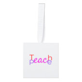 Teach Peace Heart Thunder_Cove Decoratie (Voorkant)