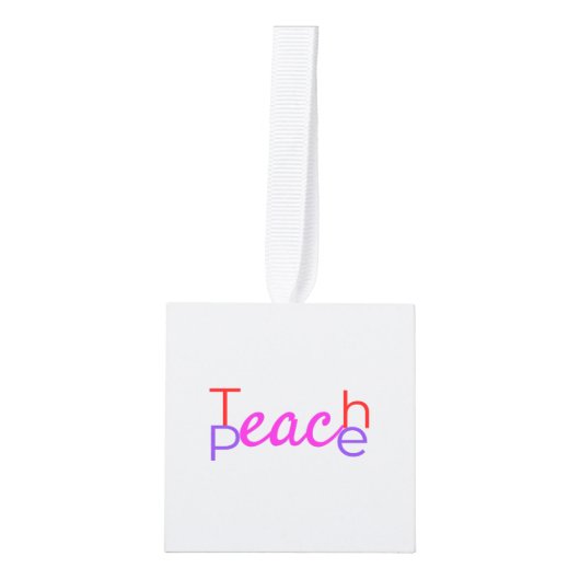 Teach Peace Heart Thunder_Cove Decoratie (Voorkant)