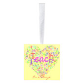 Teach Peace Heart Thunder_Cove Decoratie (Rechts)