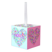 Teach Peace Heart Thunder_Cove Decoratie (Achter hoekig)