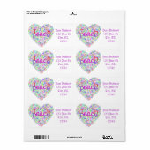 Teach Peace Heart Thunder_Cove Etiket (Full Sheet)