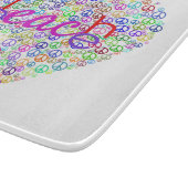 Teach Peace Heart Thunder_Cove Snijplank (Hoek)