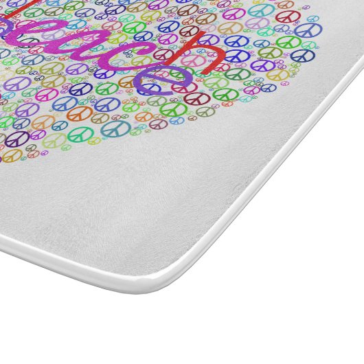 Teach Peace Heart Thunder_Cove Snijplank (Hoek)