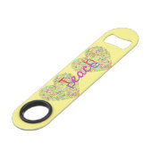 Teach Peace Heart Thunder_Cove Speed Flessenopener (Voorkant Gekanteld)