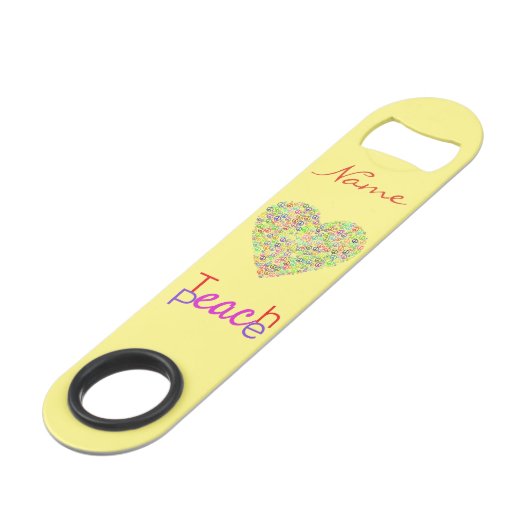 Teach Peace Heart Thunder_Cove Speed Flessenopener (Achterkant Gekanteld)