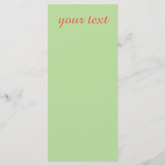 Teach-Peace Kerstmis lunchparty Menu (Achterkant)