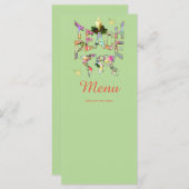 Teach-Peace Kerstmis lunchparty Menu (Voorkant / Achterkant)