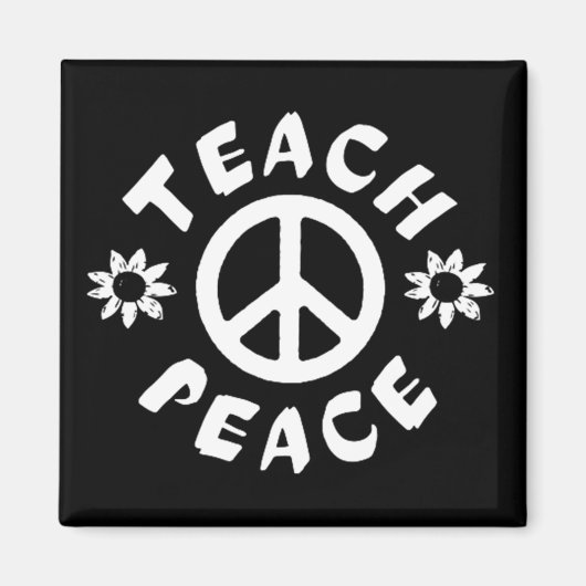 Teach Peace Magneet (Voorkant)