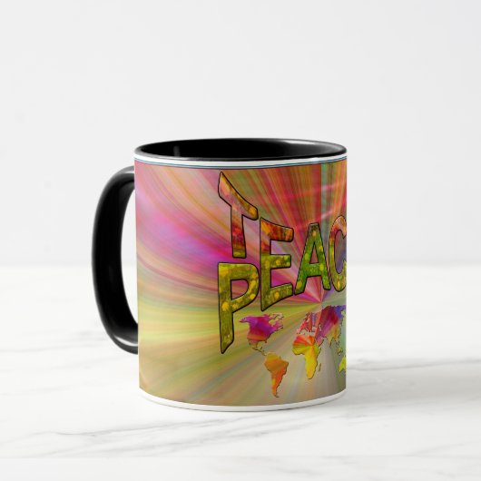 Teach Peace Mok (Voorkant links)