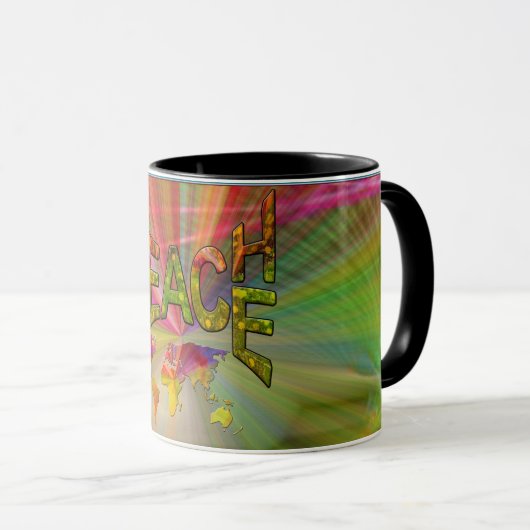 Teach Peace Mok (Voorkant rechts)