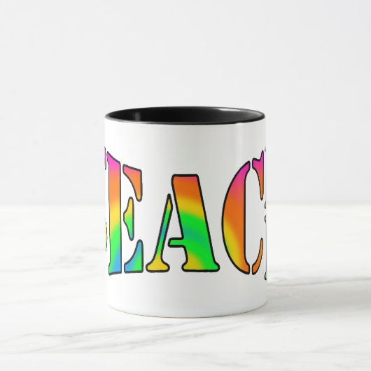 TEACH PEACE MOK (Midden)