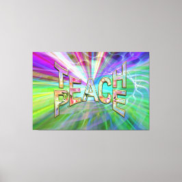Teach Peace on Earth Canvas Afdruk