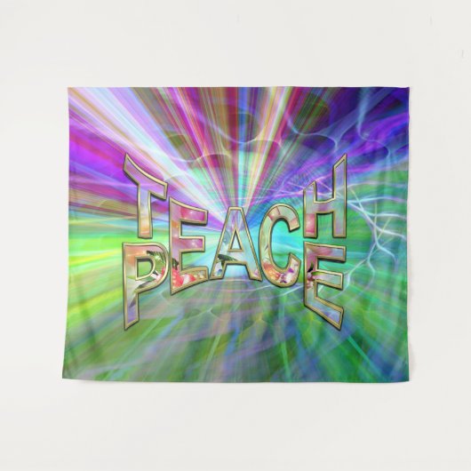 Teach Peace on Earth Wandkleed (Voorkant (horizontaal))