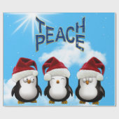 Teach Peace Penguins Cadeaupapier (Vlak)