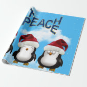 Teach Peace Penguins Cadeaupapier (Uitgerold)