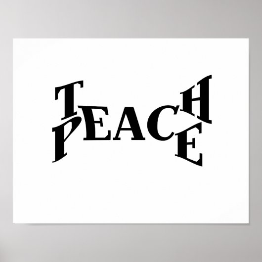 Teach Peace Poster (Voorkant)