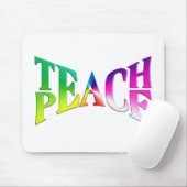 TEACH PEACE Rainbow Graphic Muismat (Met muis)