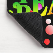 TEACH PEACE Rainbow Graphic op Polka Dots Muismat (Hoek)