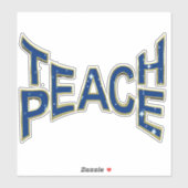 Teach Peace Sticker (Vel)