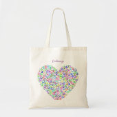 Teach Peace Symbol Heart Thunder_Cove Tote Bag (Voorkant)