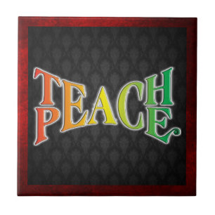 Teach Peace Tegeltje