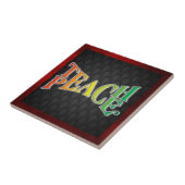 Teach Peace Tegeltje (Zijkant)