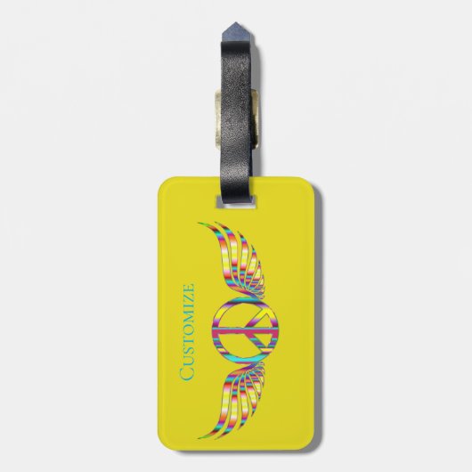 Teach Peace Thunder_Cove Bagagelabel (Achterkant verticaal)