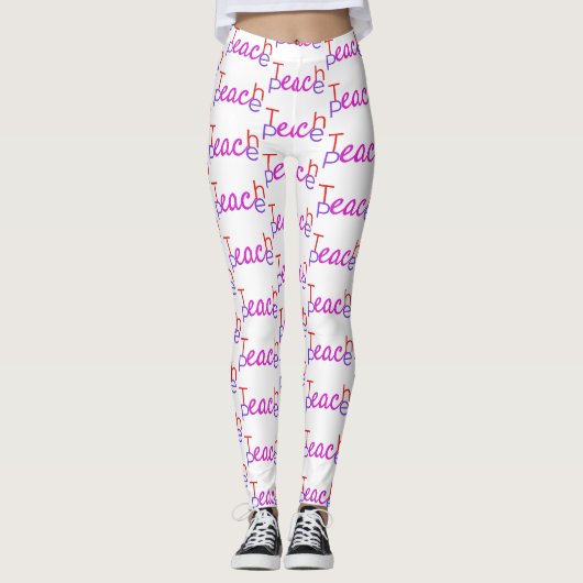 Teach Peace Thunder_Cove Leggings (Voorkant)