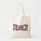 Teach Peace Tote Bag (Voorkant)