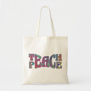 Teach Peace Tote Bag