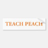 TEACH PEACH BUMPERSTICKER (Voorkant)