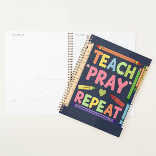 Teach Pray Repeat Planner (Display)