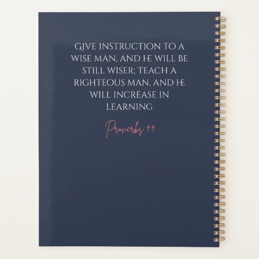 Teach Pray Repeat Planner (Achterkant)