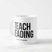 Teach Reading Coffee Mok (Voorkant links)